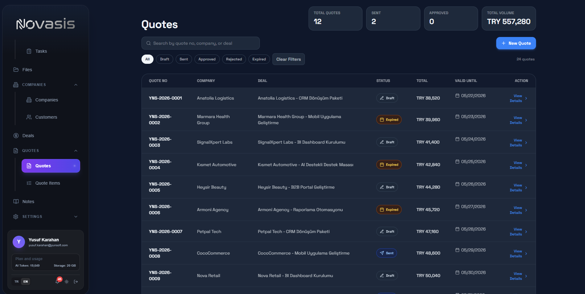 Quotes List